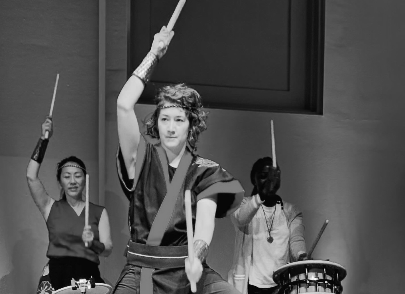 Boulder Taiko teaching at the Canyon Theater